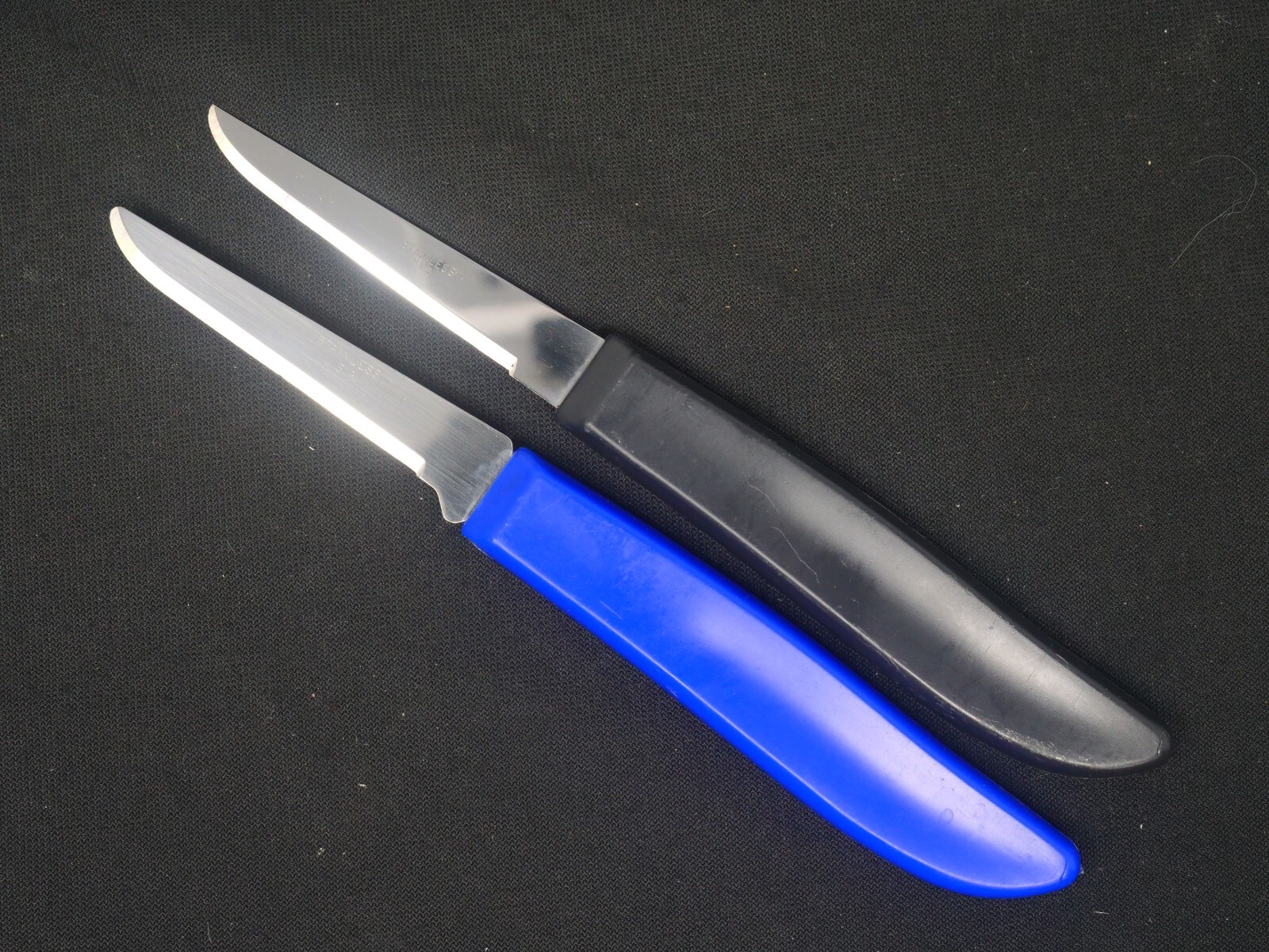 Black & Blue Handle Paring Knife Set of 2. 2.5″ Blade