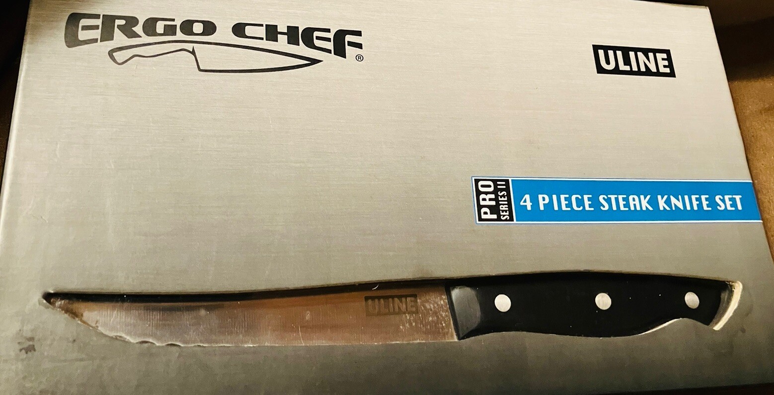 *NEW*Ergo Chef Pro Series 2.0 Steak Knife Set (4 PC) High Carbon Stainless Steel