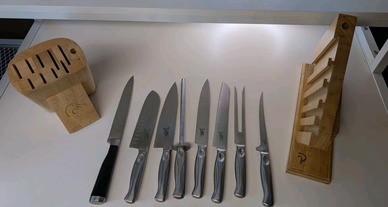 Stone River Knife Set (Not Complete) 11 Pieces 2 Blocks 9 Knives