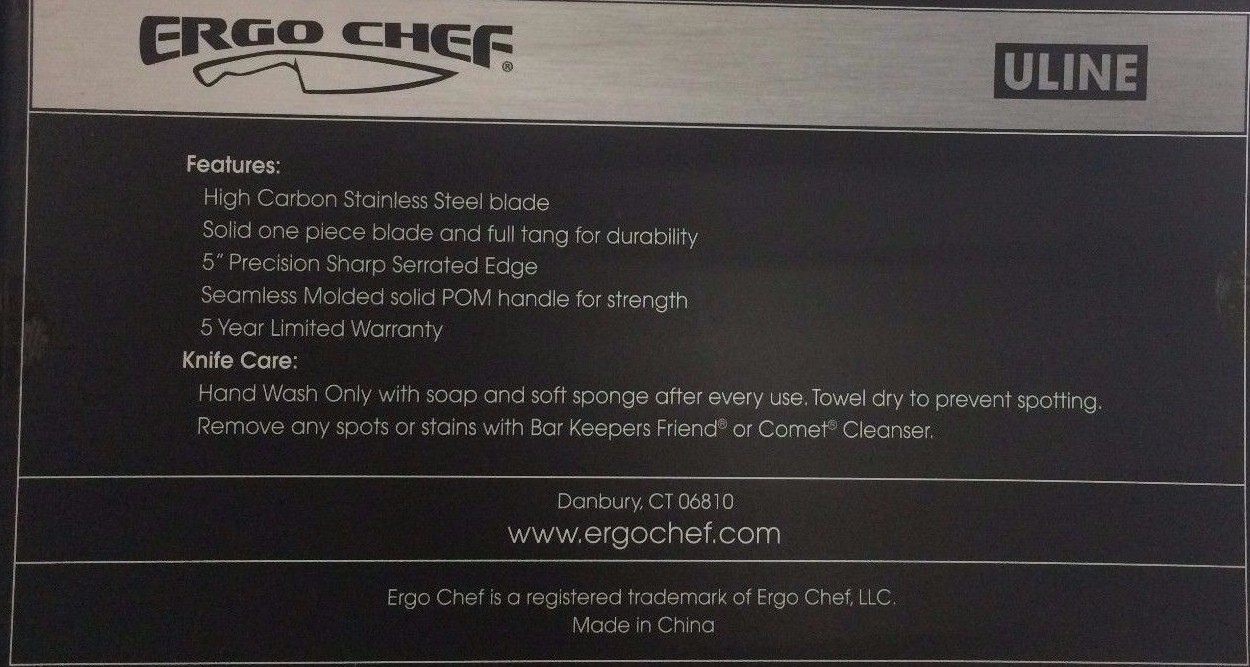 Ergo Chef 4 Piece Steak Knife Set