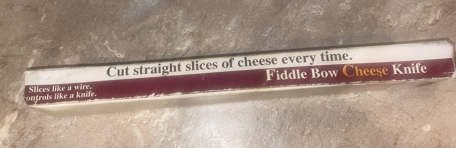 FIDDLE BOW CHEESE KNIFE. RIGHT HAND. Cherry Wood ORIGINAL BOX.