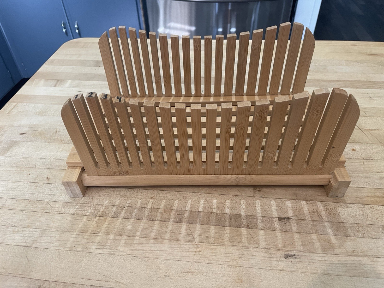 Bamboo Wooden Bread Slicer / Slotted Knife Sections – Designed