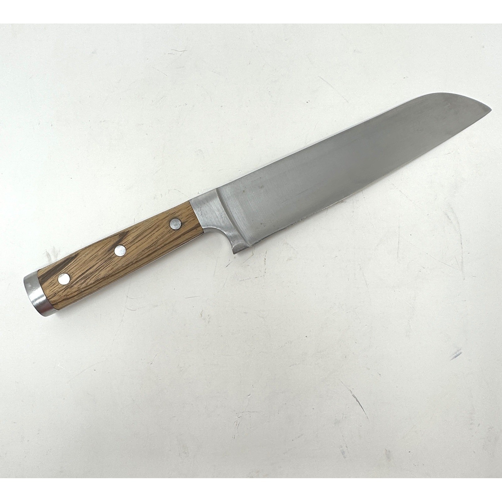 Schmidt Bros No 8 Santoku Knife 7.5 Inch German Stainless Steel Wood Handle
