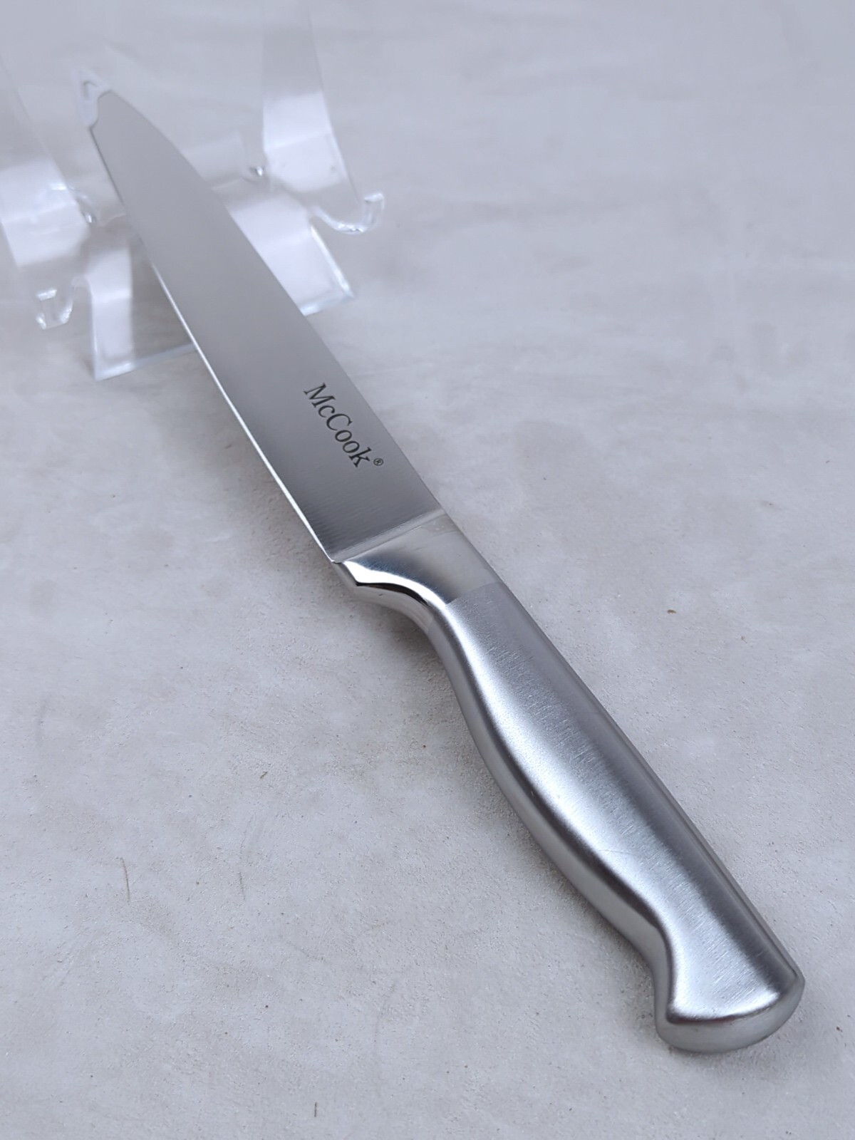 McCOOK 8″ SLICING Knife, GERMAN Stainless Steel Blade & HOLLOW Stainless Handle