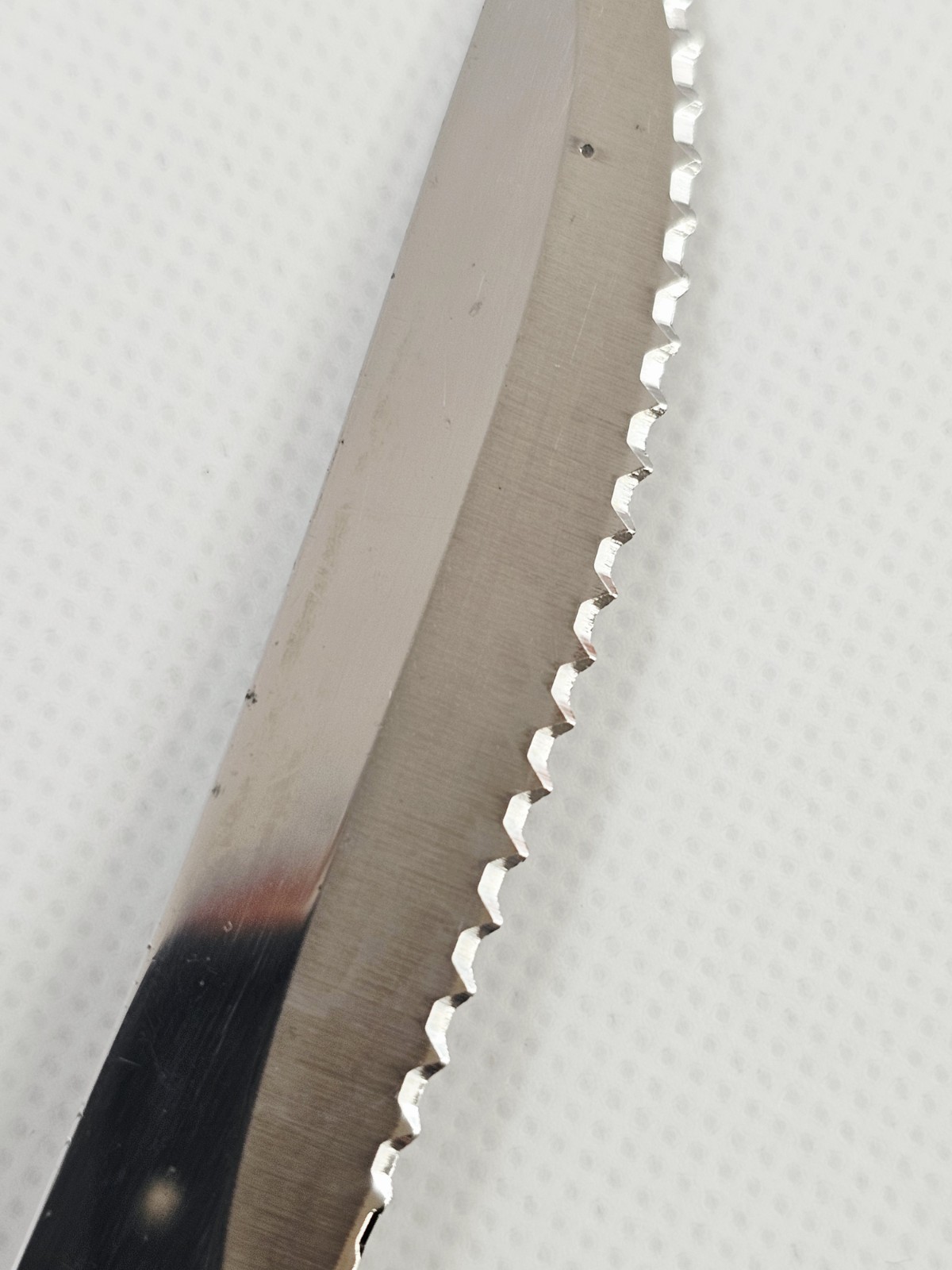 Cutco 1758 / 1759 USA Made Brown Swirl Steak Table Knife 3.5″ Chrome MCM Accent