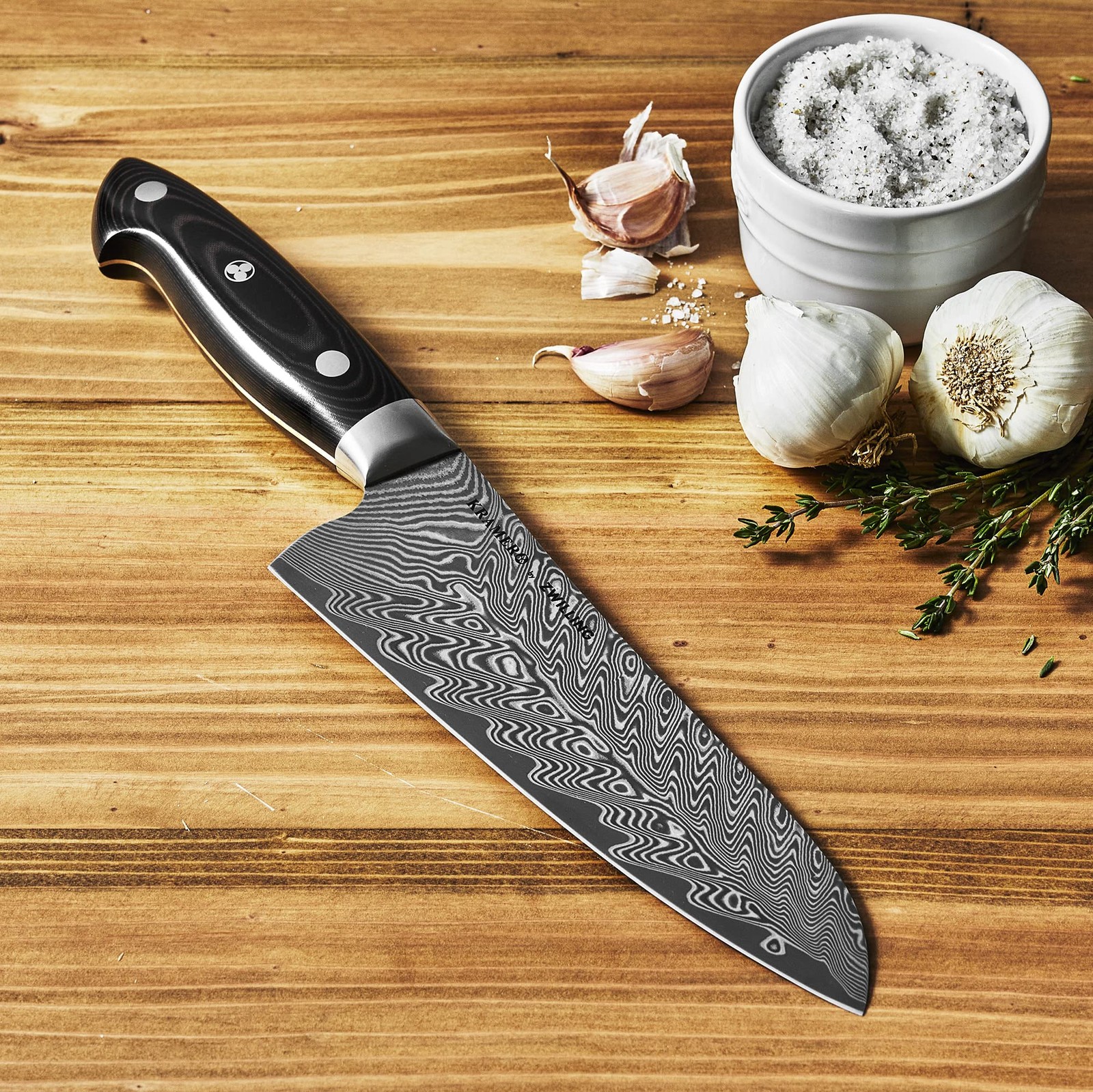 KRAMER by ZWILLING EUROLINE Damascus Collection 7-inch 7″, Stainless Steel