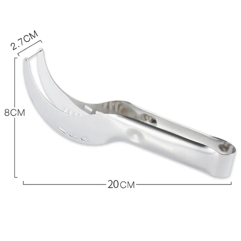 Stainless Steel Watermelon Slicer & Tongs Multi-Function Fruit Cutting Tool
