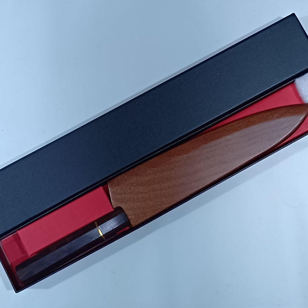 VG10 Honyaki All-Steel Wa Gyuto Chef Knife 240mm Mirror Polished Ebony Saya Box