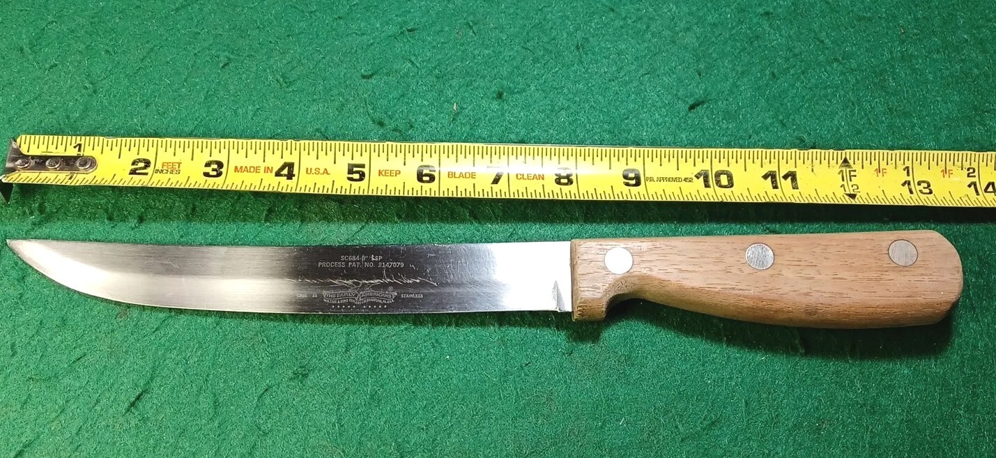 Vintage Case XX SC684-8″ SSP Carving Knife The Early Americans 8″ Blade USA
