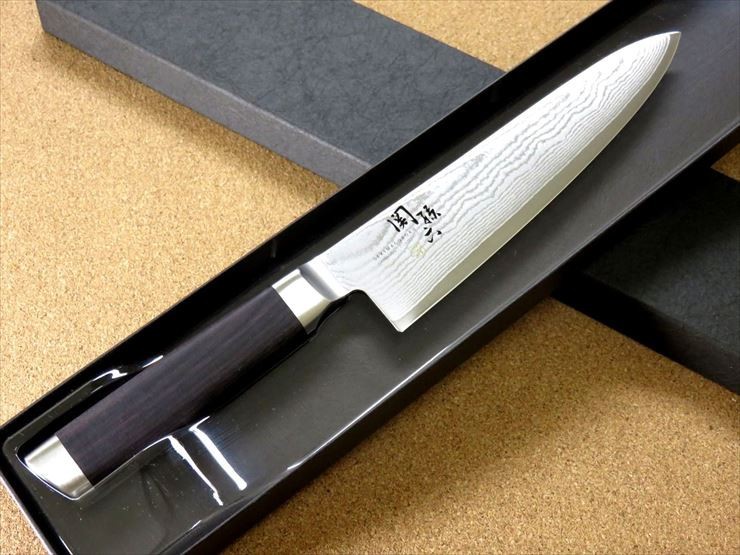 KAI Seki Magoroku Damascus Gyuto Chef Knife 180mm 7in AE5204 Stainless Japan New