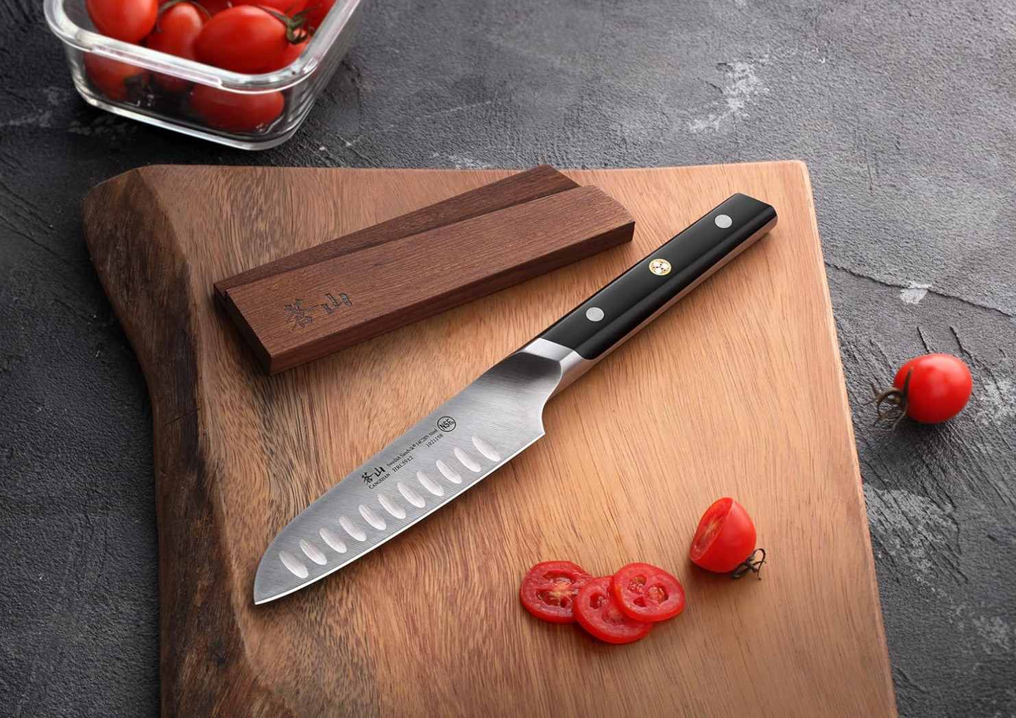 Cangshan TC Series 5-inch SANTOKU Knife Swedish Sandvik 14C28N Steel 1021165 NIB