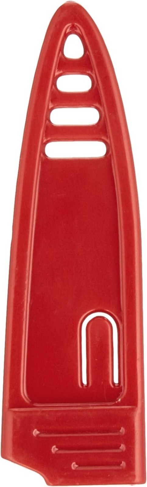 High-Carbon Steel Non-Stick Paring Knife – 4″ Red Knife with Protective Sheath