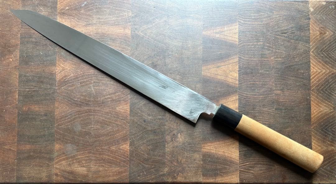 Masamoto Souhonten Tamashiro Steel Yanagiba 300mm Japanese Knife, Sharp, Used