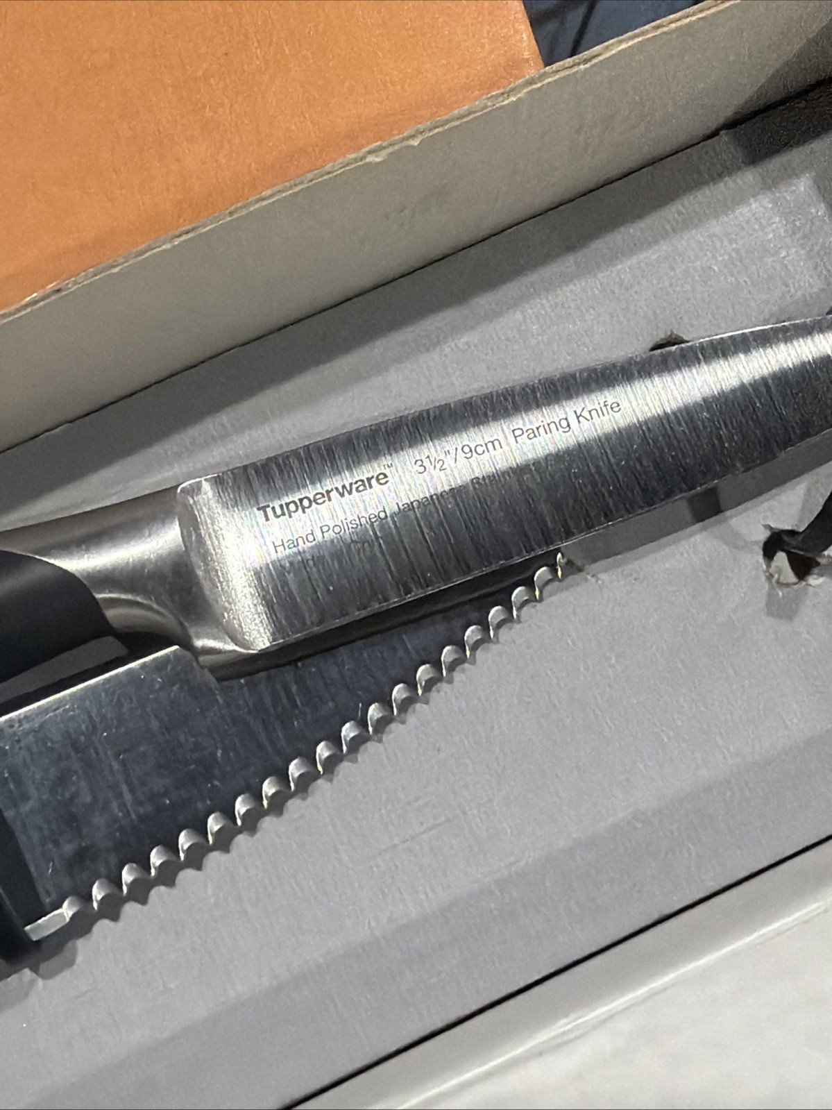 New Tupperware Chief Series Steak Knife 5″/13cm Blade Japan + Pairing Knife 3”