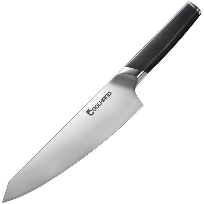 Coolhand Fixed-Blade Chef’s Knife 8″ Satin Stainless Steel Blade G10 Handle