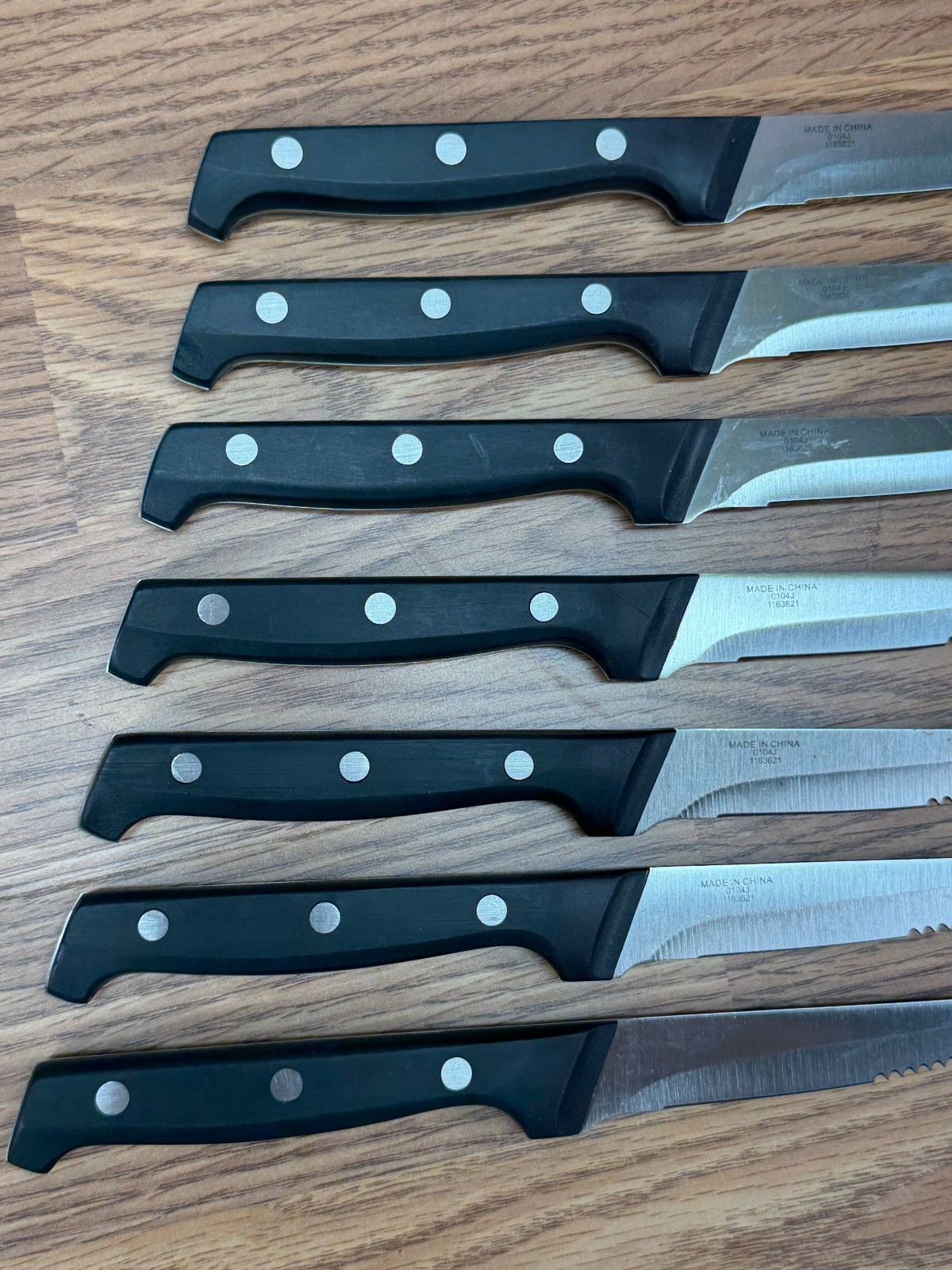 CALPHALON 7 PC STEAK KNIFE SET 1163621 Stainless Steel Serrated