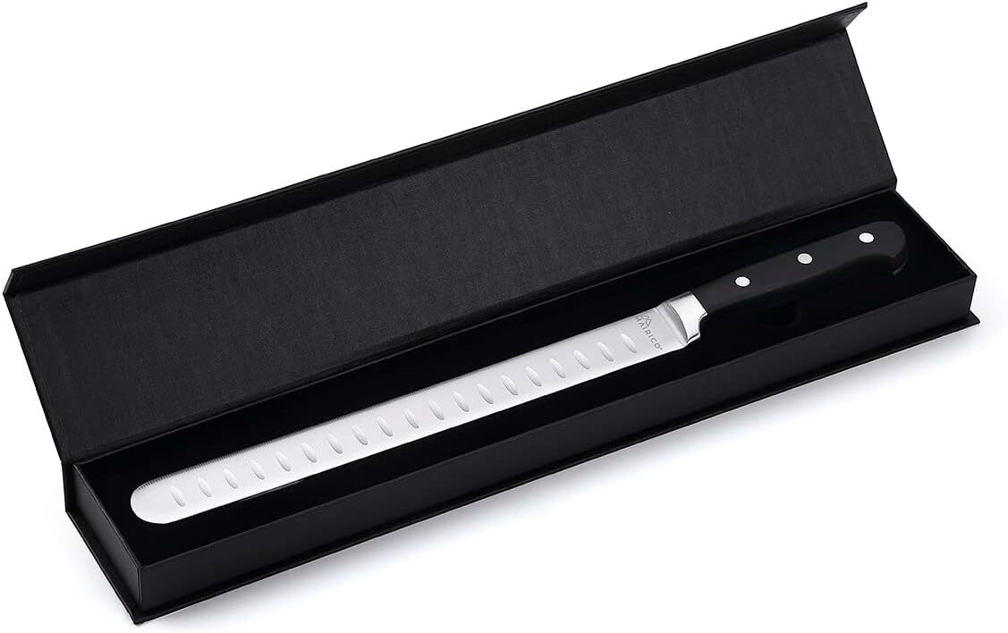 Mairico 11 Inch Stainless Steel Slicing Knife For Meat Fruits And Vegetables