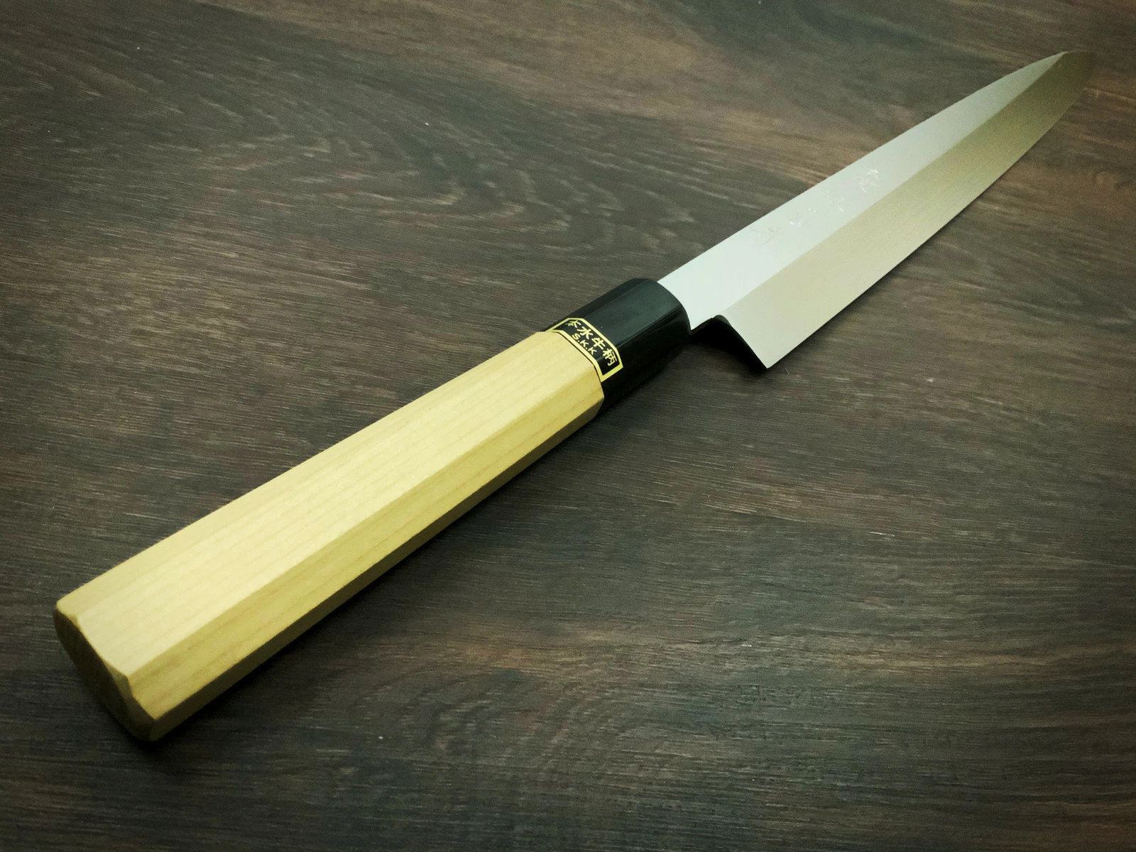 Yanagiba Knife 30cm / 11.8in Sakai Kikumori White #2 Steel Honyaki Sashimi Knife