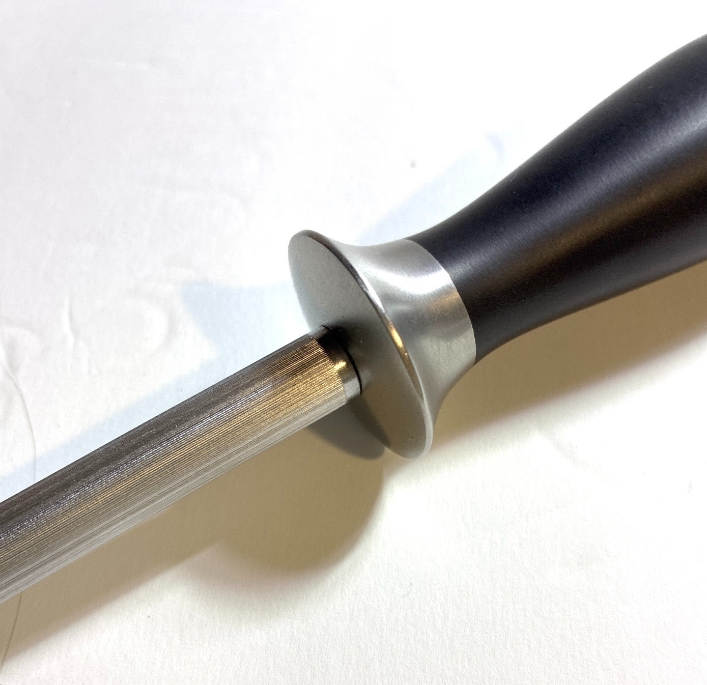 ALL CLAD FORGED BLACK GERMAN PREMIUM STAINLESS HONING STEEL ROD 13.3″ NEW