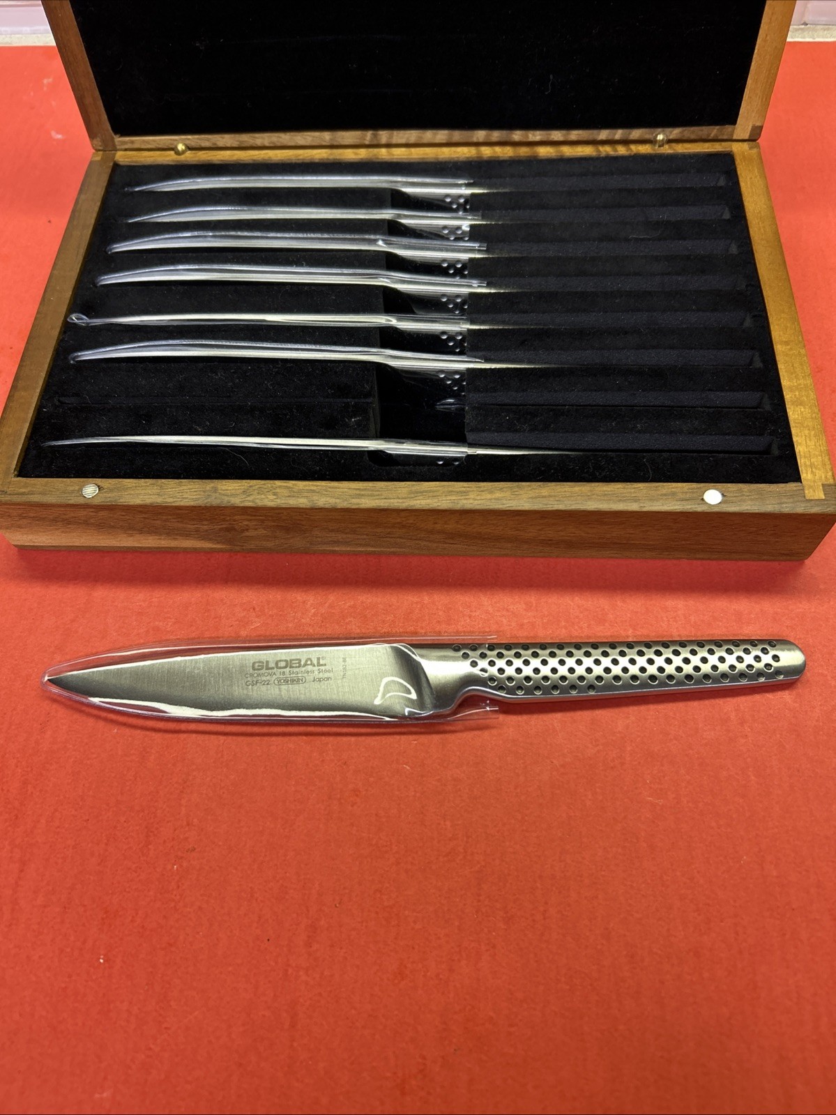 Global Steak Knife Box 8-Piece Set – Bamboo.