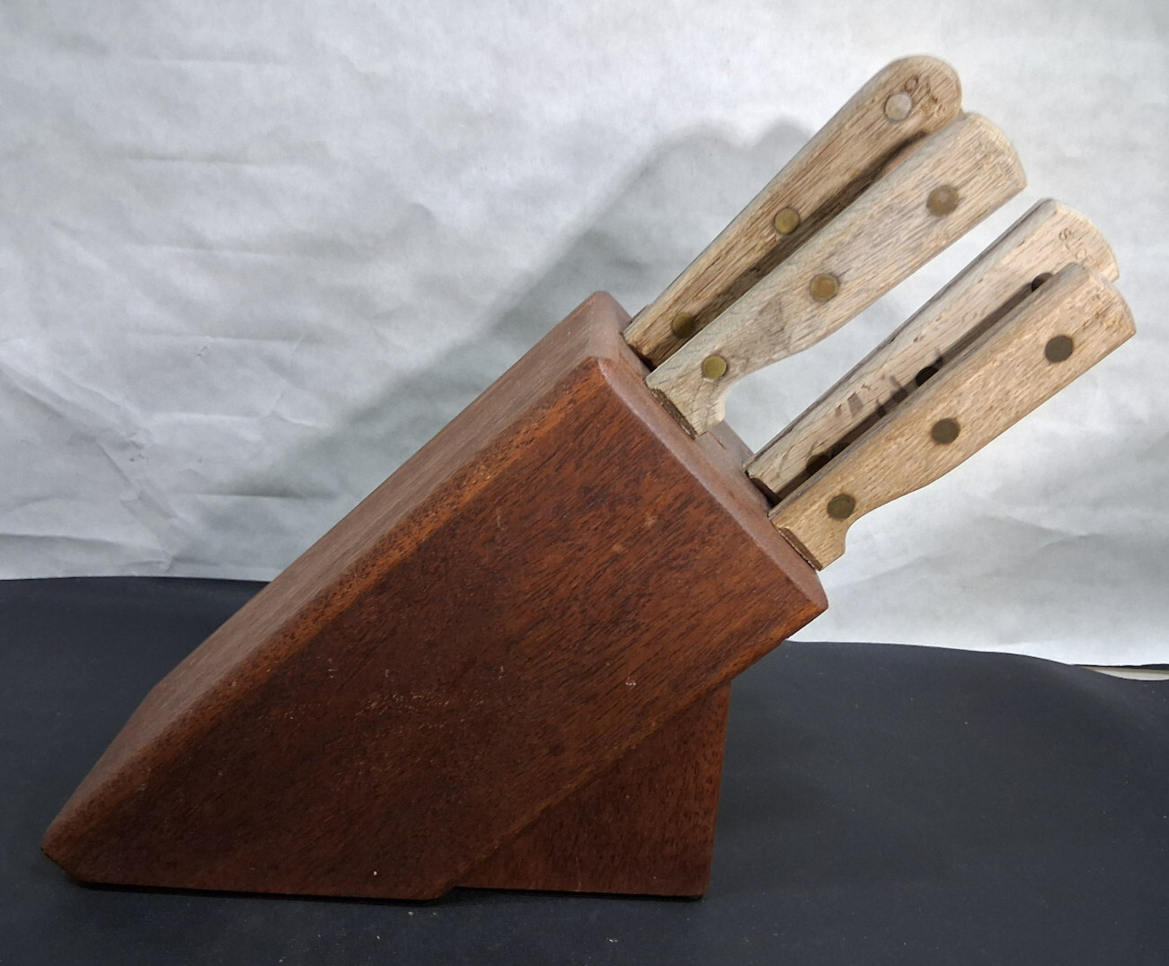 Old Homestead Knife Set of 6 Chef Fillet Carving Boning Knives Sharpener Utility
