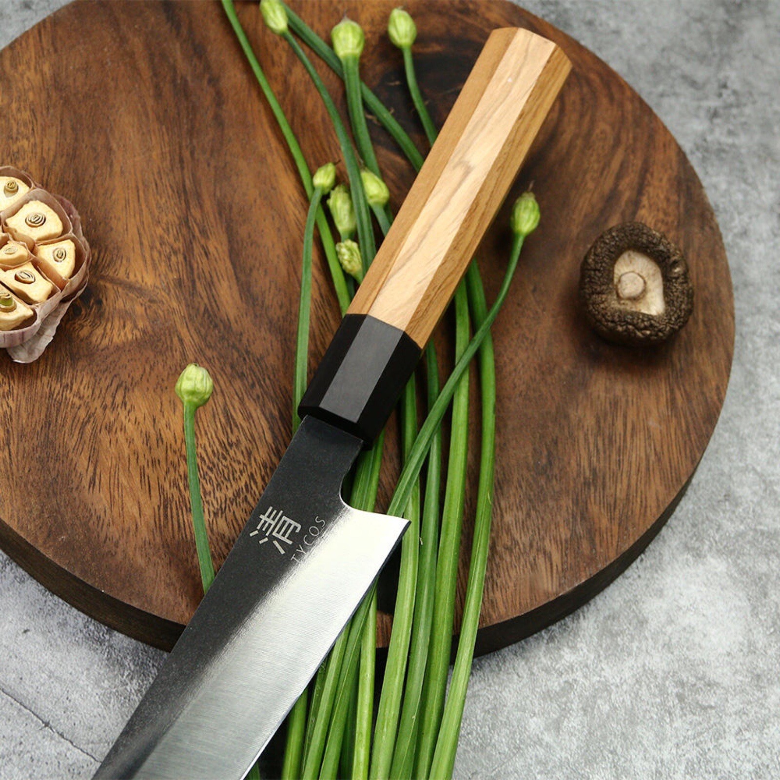 Japanese Chef’s Knife Sushi 10.5 Inch Knive 440C Steel Olive Wood Handle