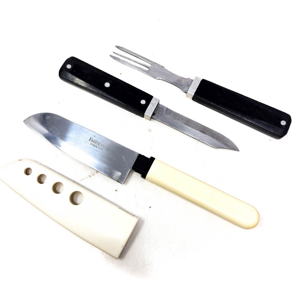 2 Pcs Family Craft, Biselcorte Argentina, Knife Fork Set, Stainless Steel Blades