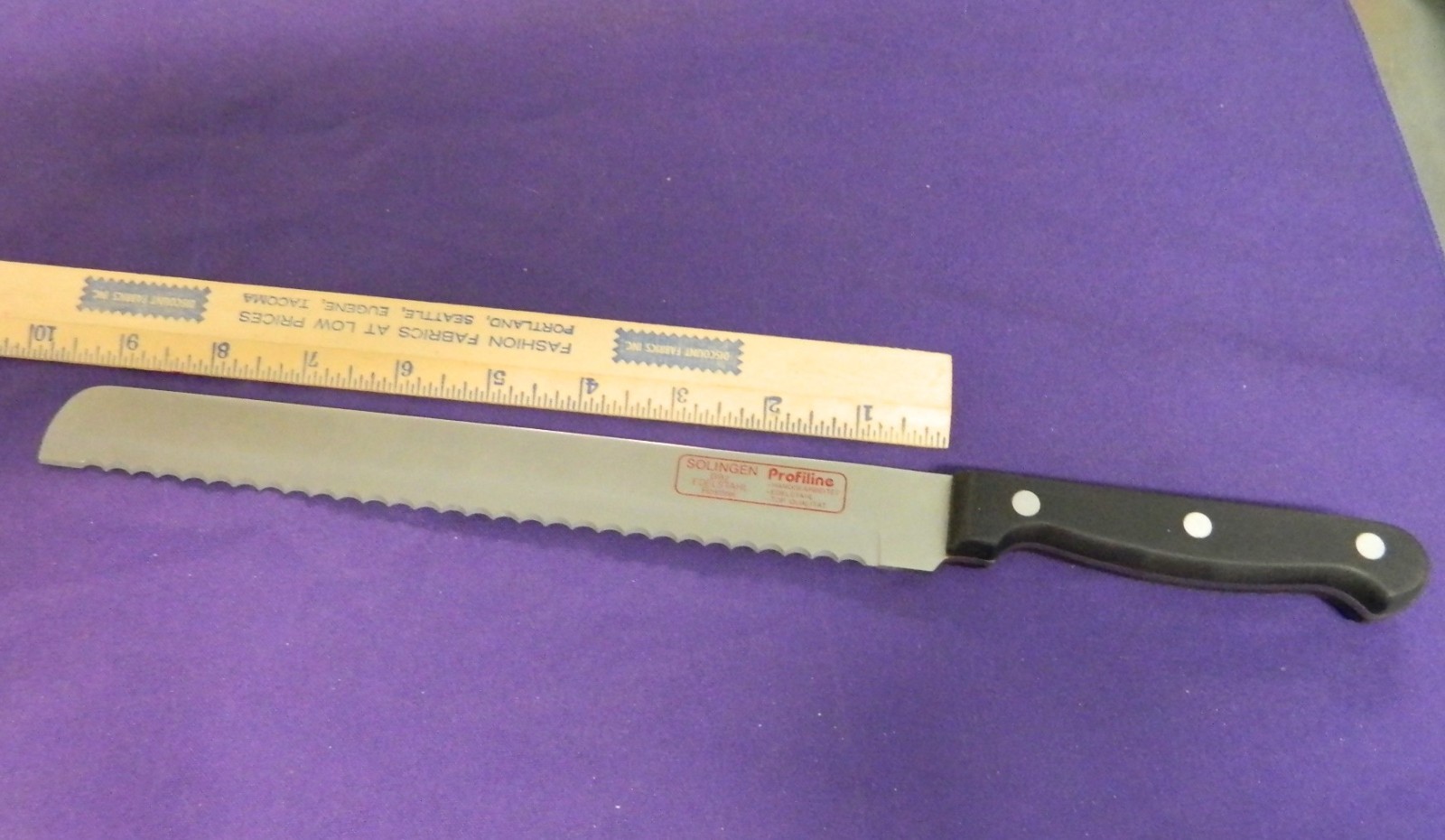Solingen Profiline Blitz EDELSTAHL Rostfrei Professional 9 1/2″ Bread Knife