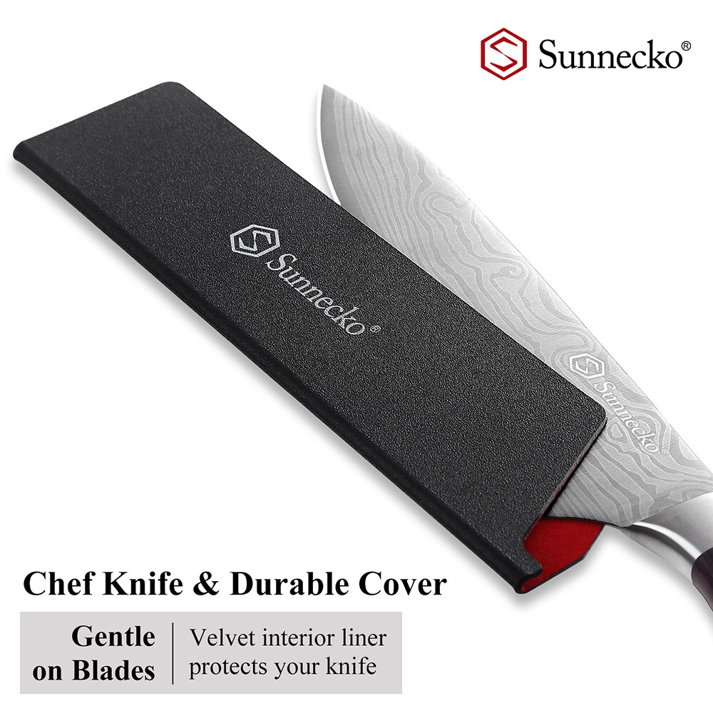 Men Chef’s Knife 8 Inch Sharp Kitchen Knife with Sheath Stainless Steel Cutting