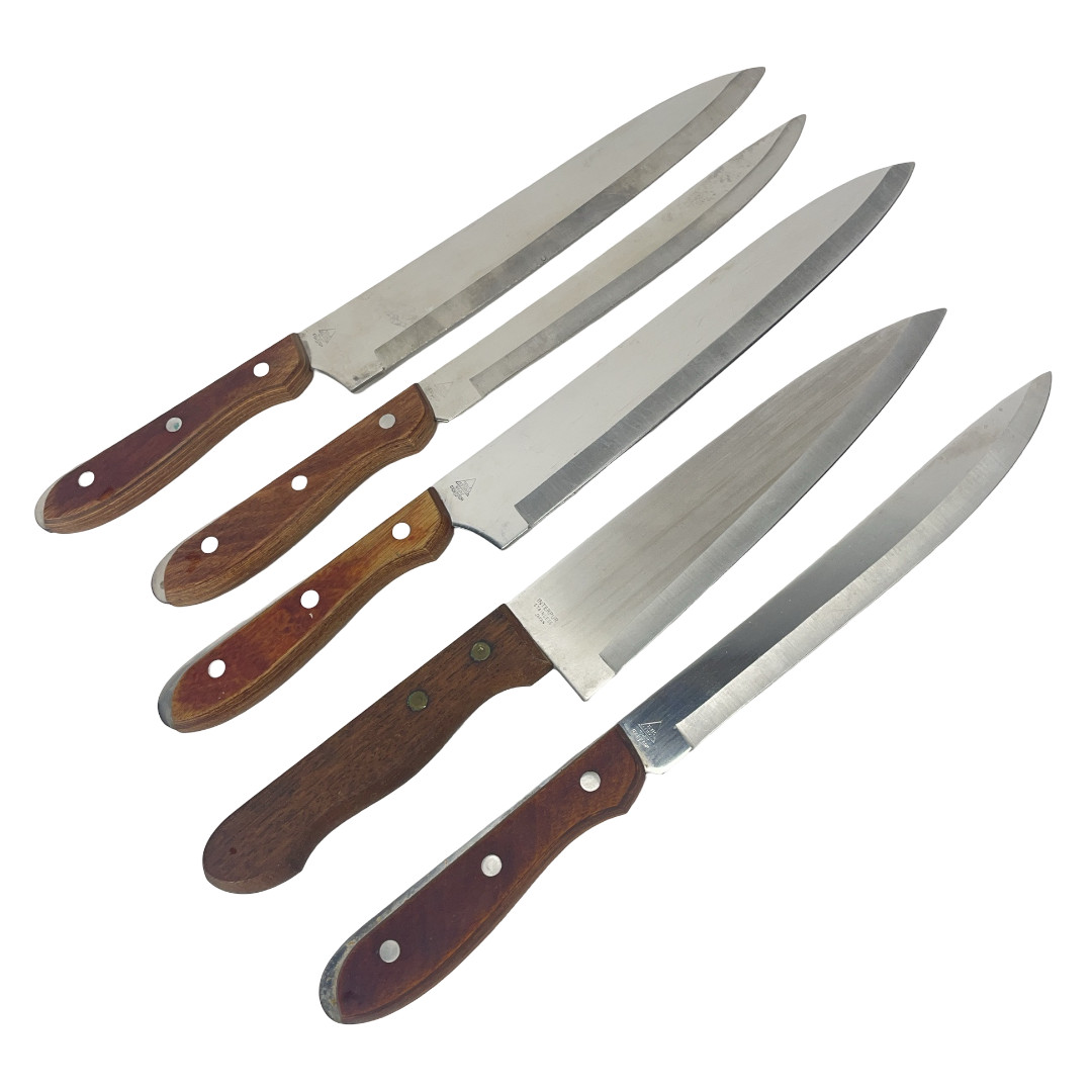 Mixed Lot Emporer Steel Savoy and Chefs Delight Carving Knives Set of 5
