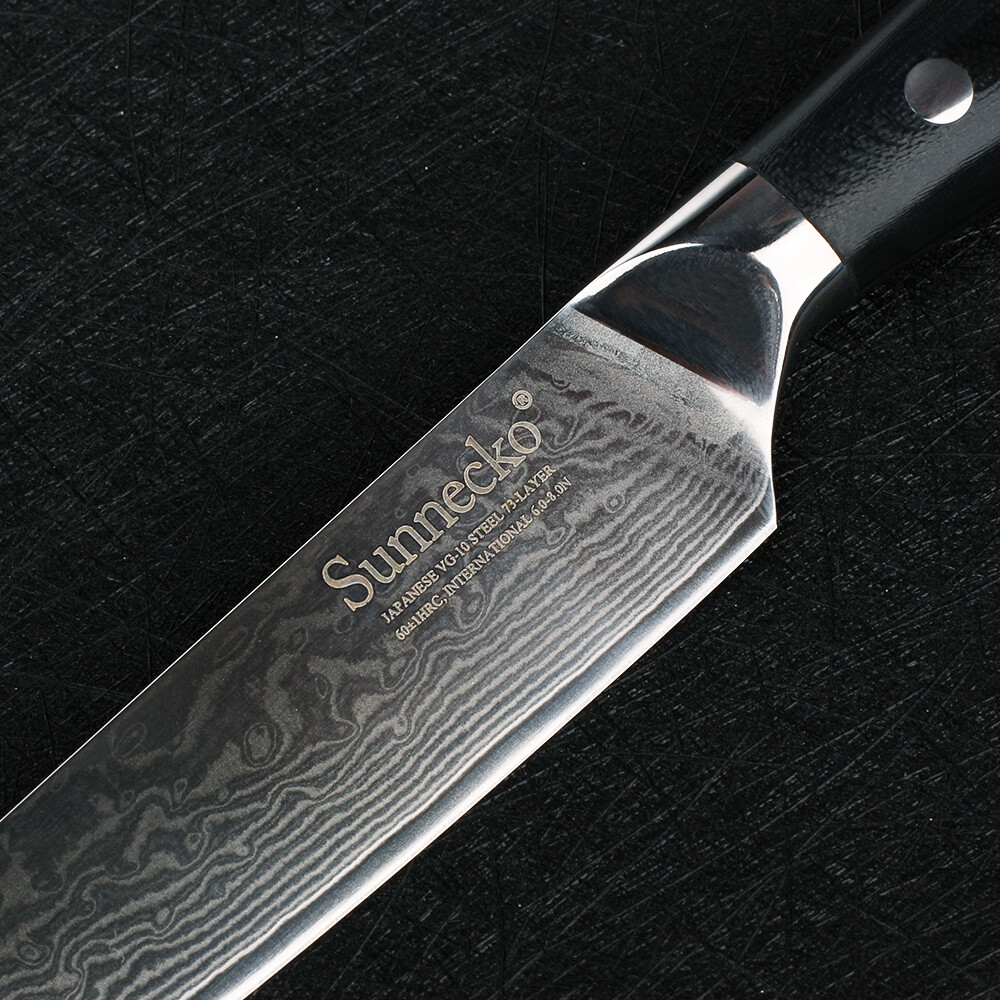 5 Inch Utility Steak Knife VG10 Damascus Steel Table Kitchen Knife Cutting Tools