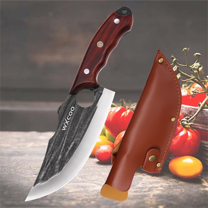 1-3PCS High Carbon Steel Kitchen Knife Set Professional Chef Butcher Chopper