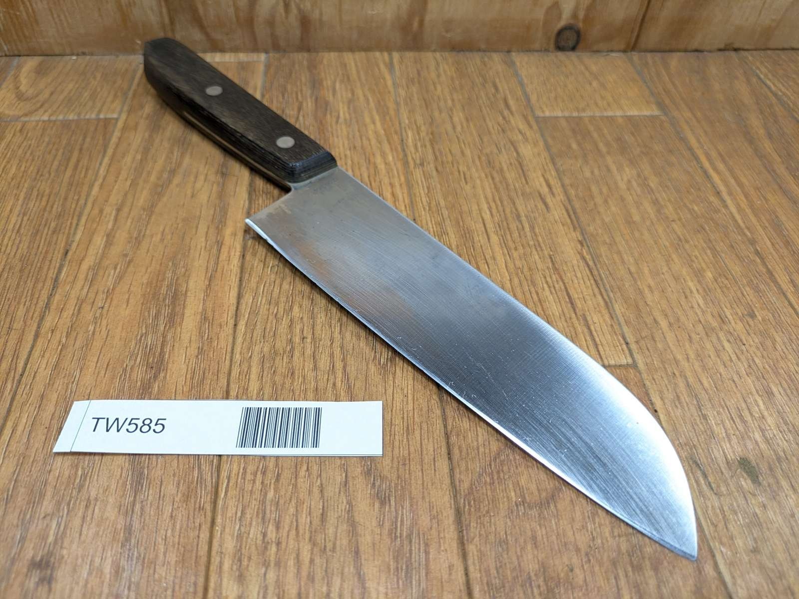 Japanese Chef’s Kitchen Knife SANTOKU Vintage KIYA from Japan 167/290mm TW585