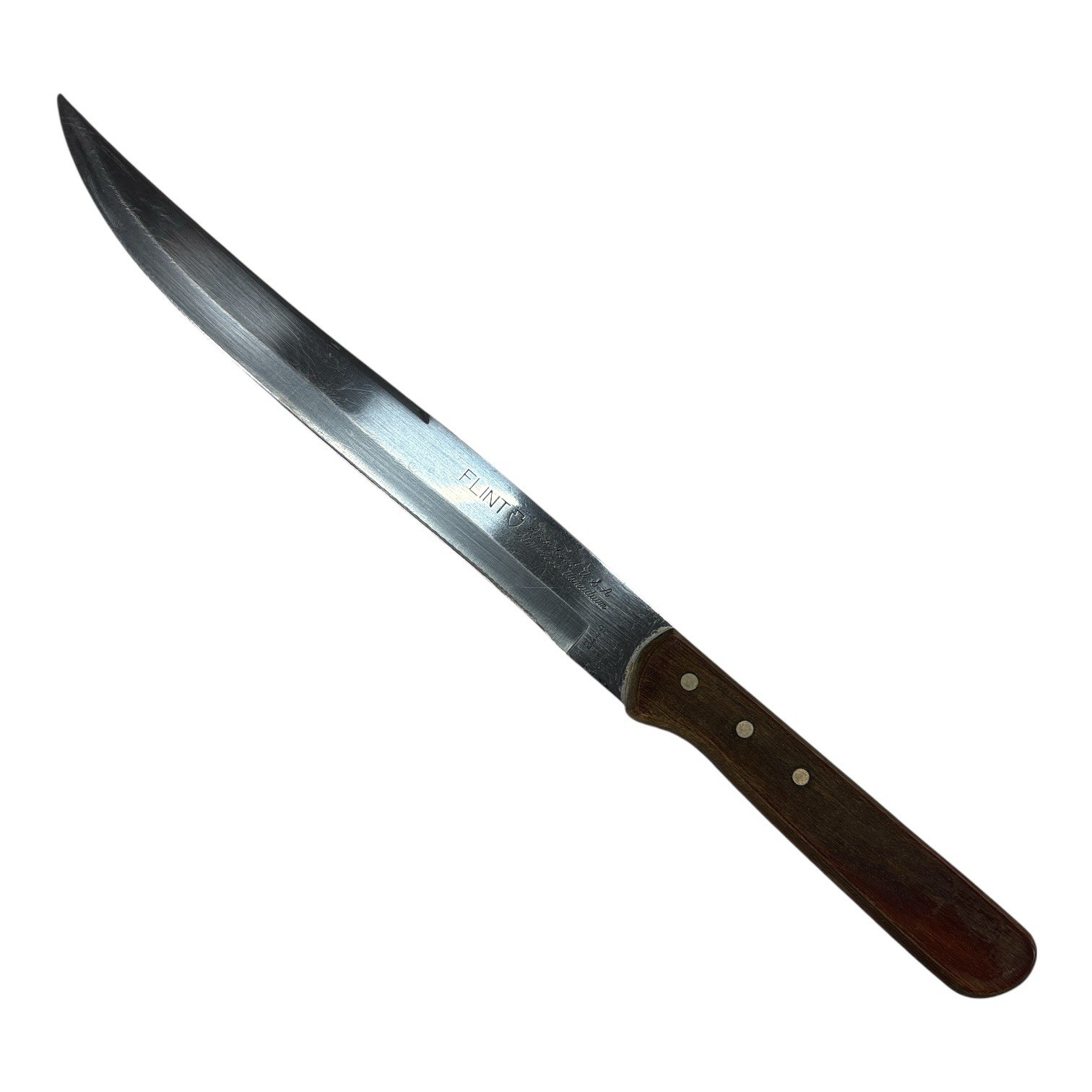 Vintage Flint Arrowhead Stainless Vanadium Slicing/Carving Knife 8″ Blade USA