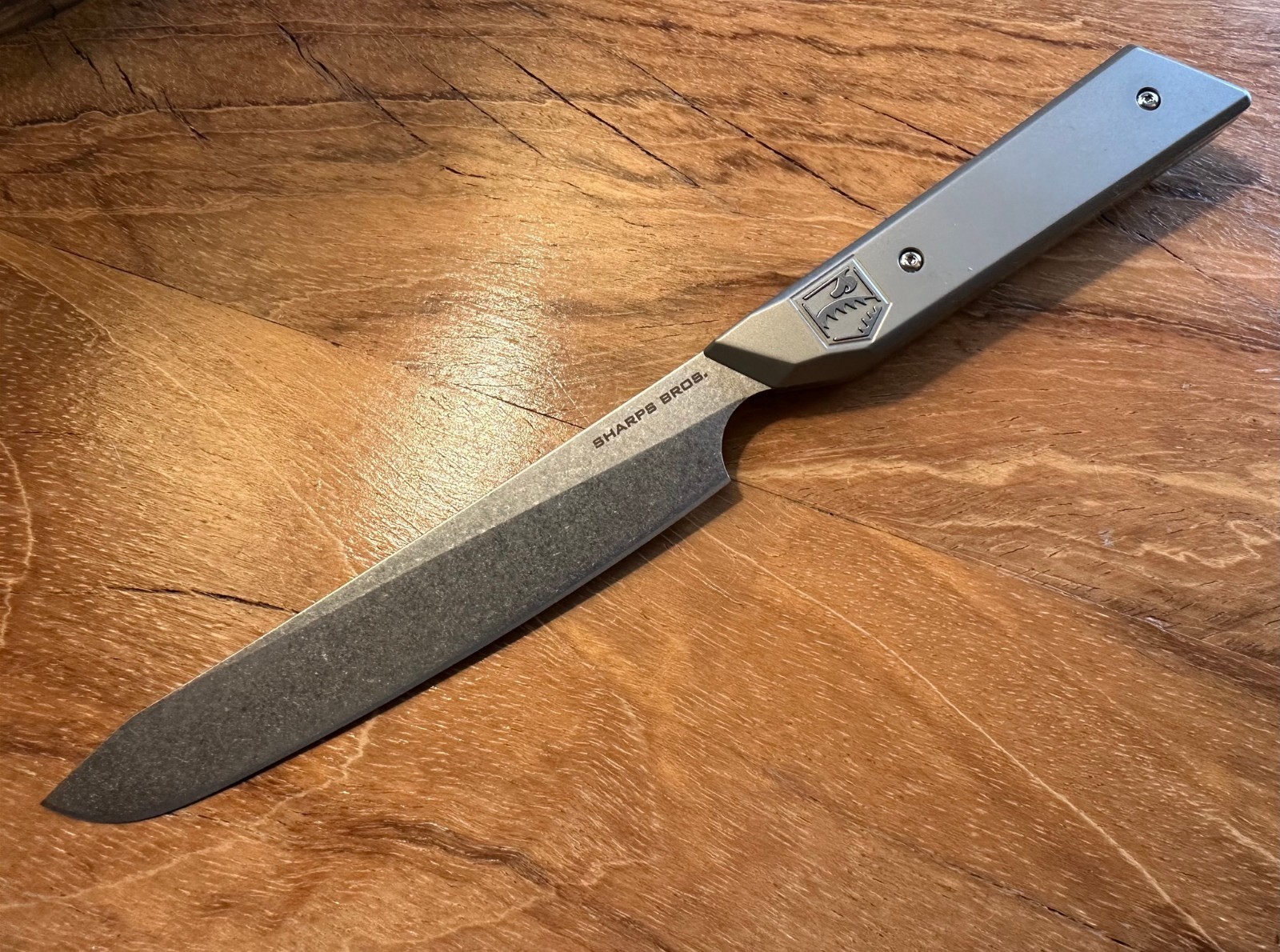 Sharps Bros. Meanstreak Kitchen Knife 5.5″ S35VN Steel Blade Titanium Handle