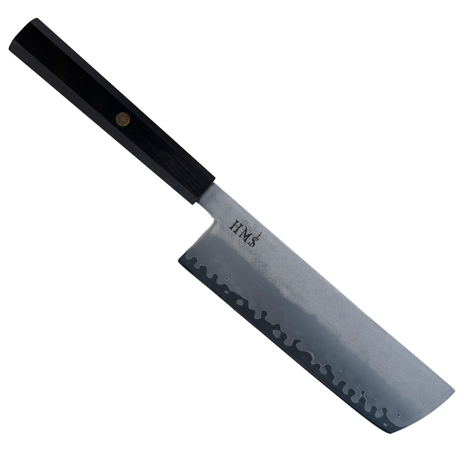 HMS Hand Forged Professiona Kitchen Knife – Japanese HAP40 Triple-Layer Steel…
