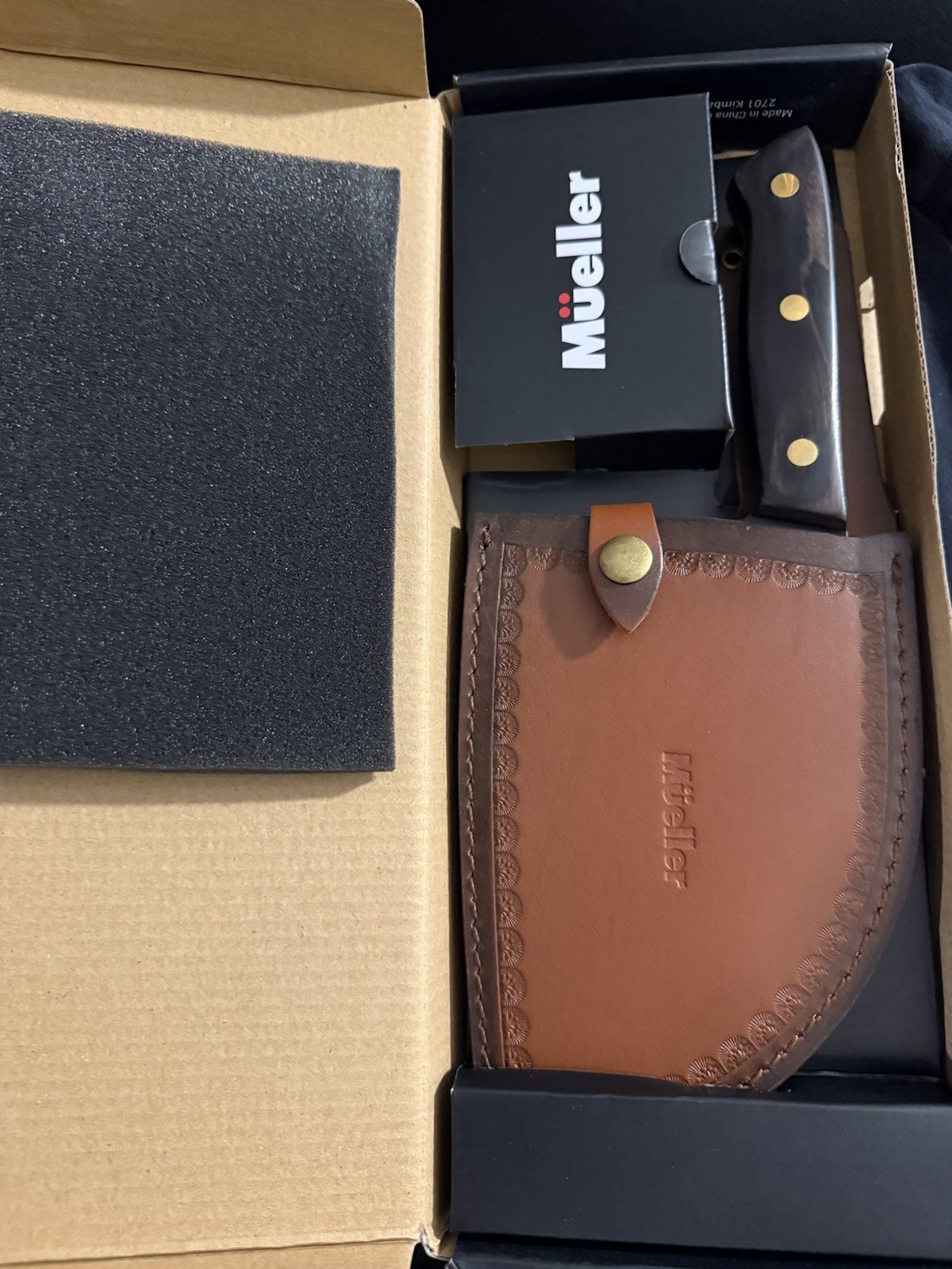 Mueller Ultra Forged High Carbon Steel Professional Butcher Knife Cleaver