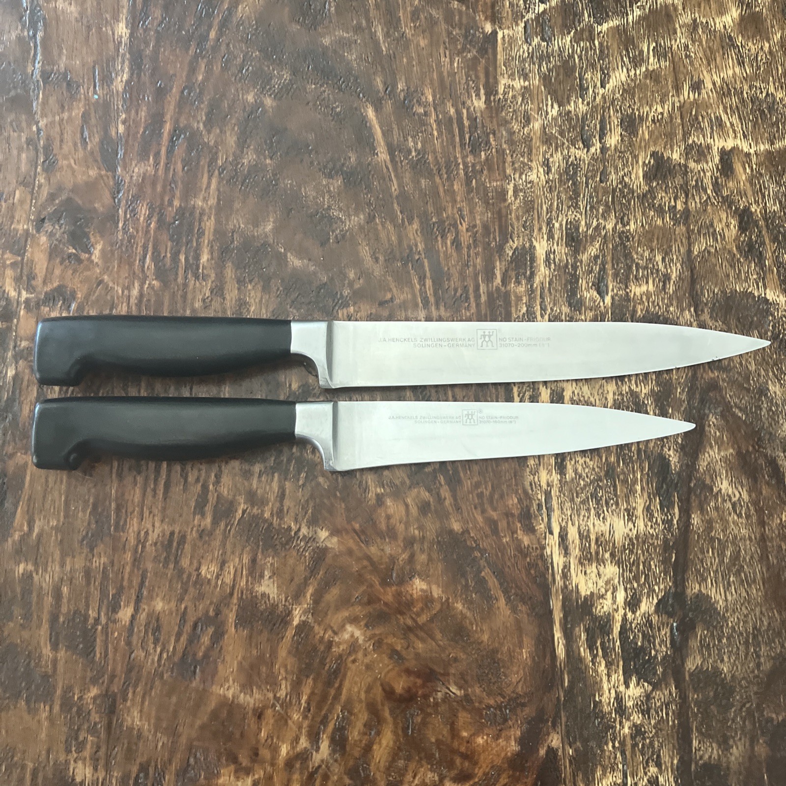 Zwilling J A Henckels Germany 31070-200 8″ & 31070-160mm 6″ Lot of 2 Chef Knives