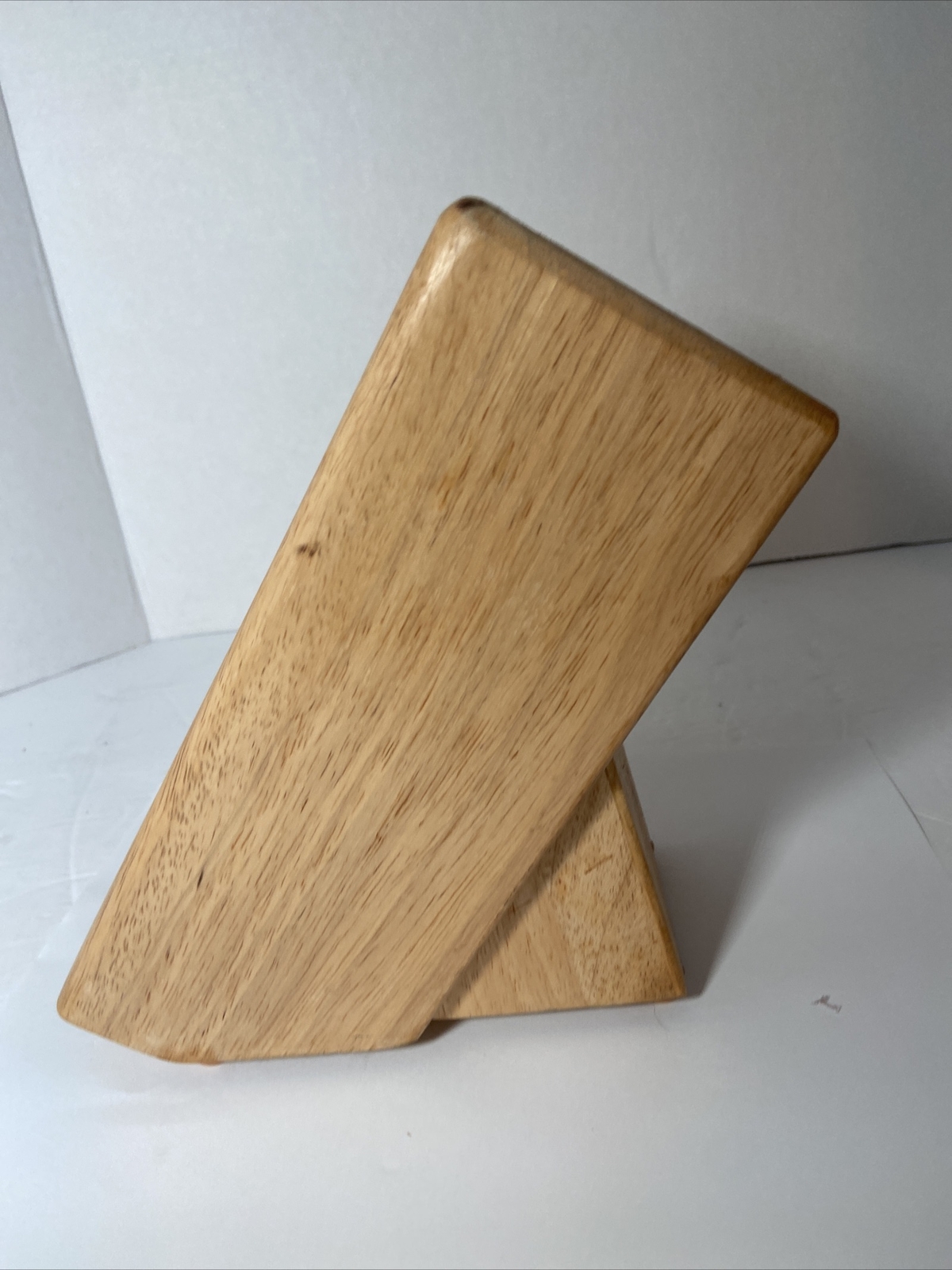 Zwilling J.A. Henkles Knife BLOCK ONLY 6-SLOT Pine Wood #931 EUC