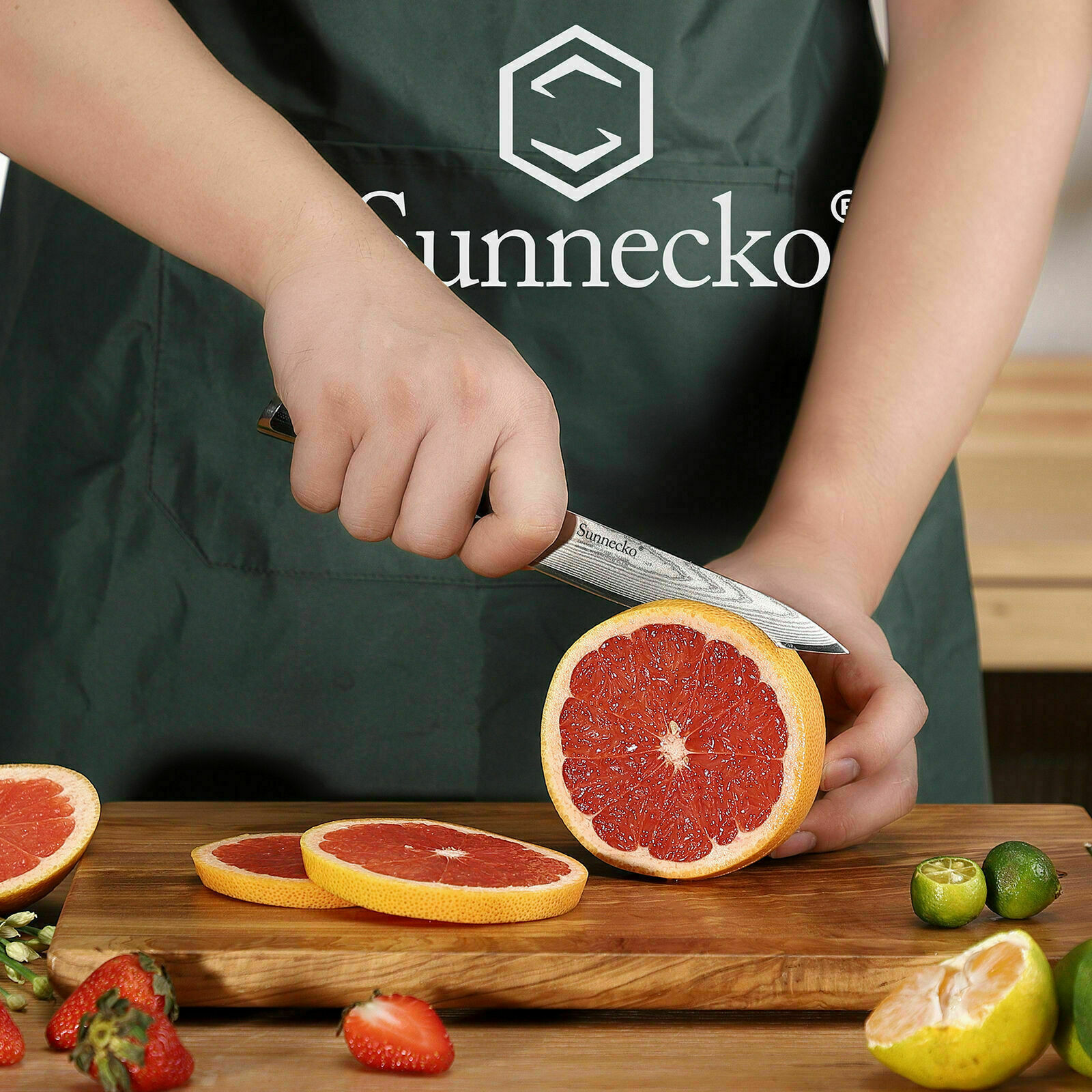 Sunnecko Chef’s Knives VG10 Damascus Steel Japanese Kitchen Knife Cutting Tools