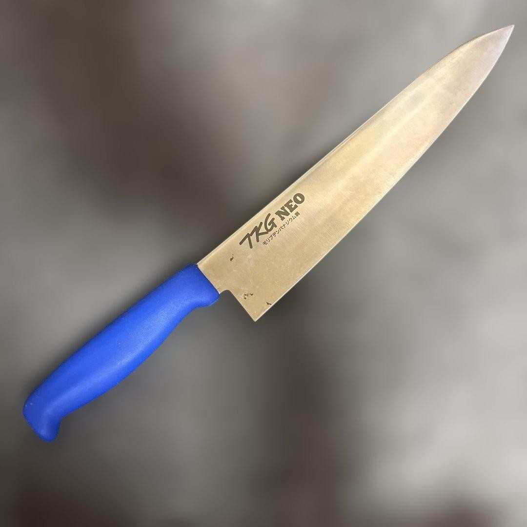 TKG NEO Gyuto Chef Knife 280mm Blue Antibacterial Handle Stainless Steel