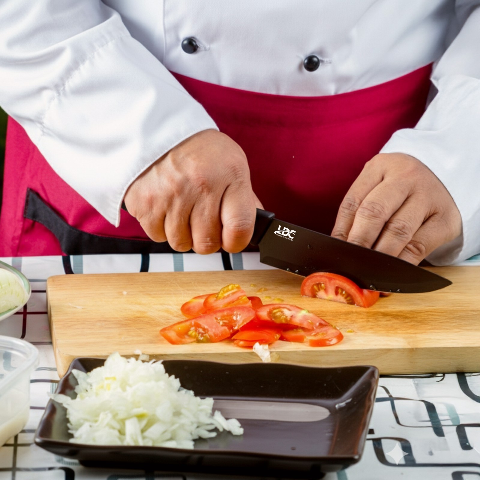 Knife Set Stainless Steel 7 Piece Professional Cutlery Pizza Kitchen Chef Knives
