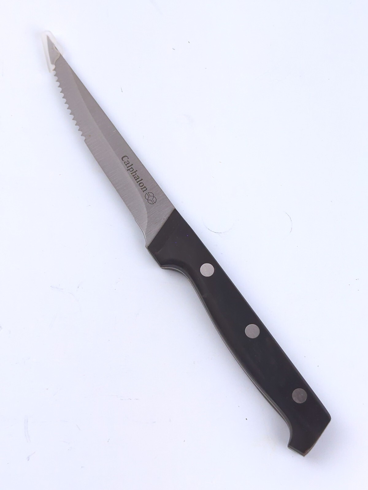 Calphalon CLASSIC 4.5″ Serrated Stainless STEAK Knife w/ 3-Rivet Handle – NEW!