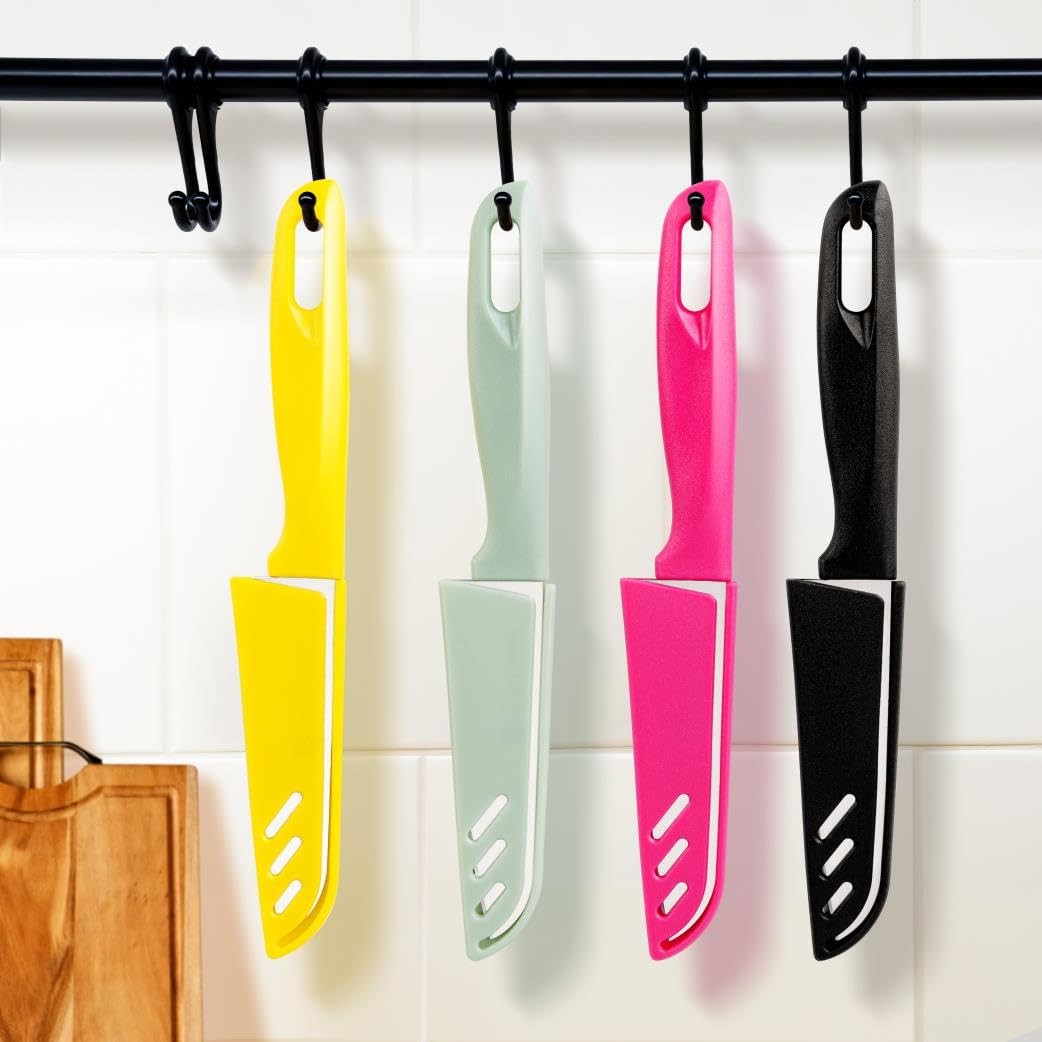 8 Pieces Ultra Sharp Paring Knife Set, German Steel with Ergonomic Handles 4