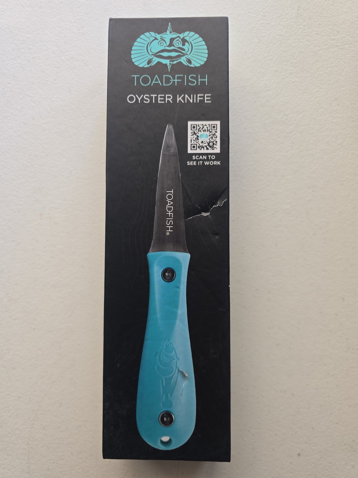 Toadfish 1001 Put em Back Oyster Knife – Teal