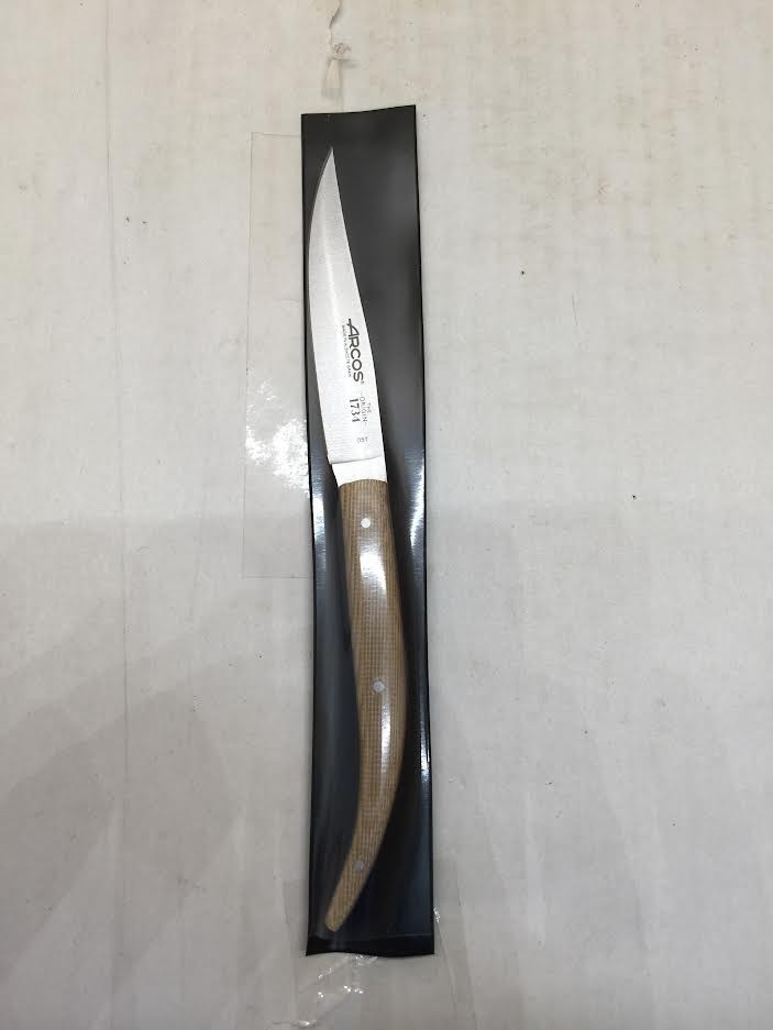 Arcos Steak Knife in Nitrum Stainless Steel. 4 Inch Non Serrated Steak Knife
