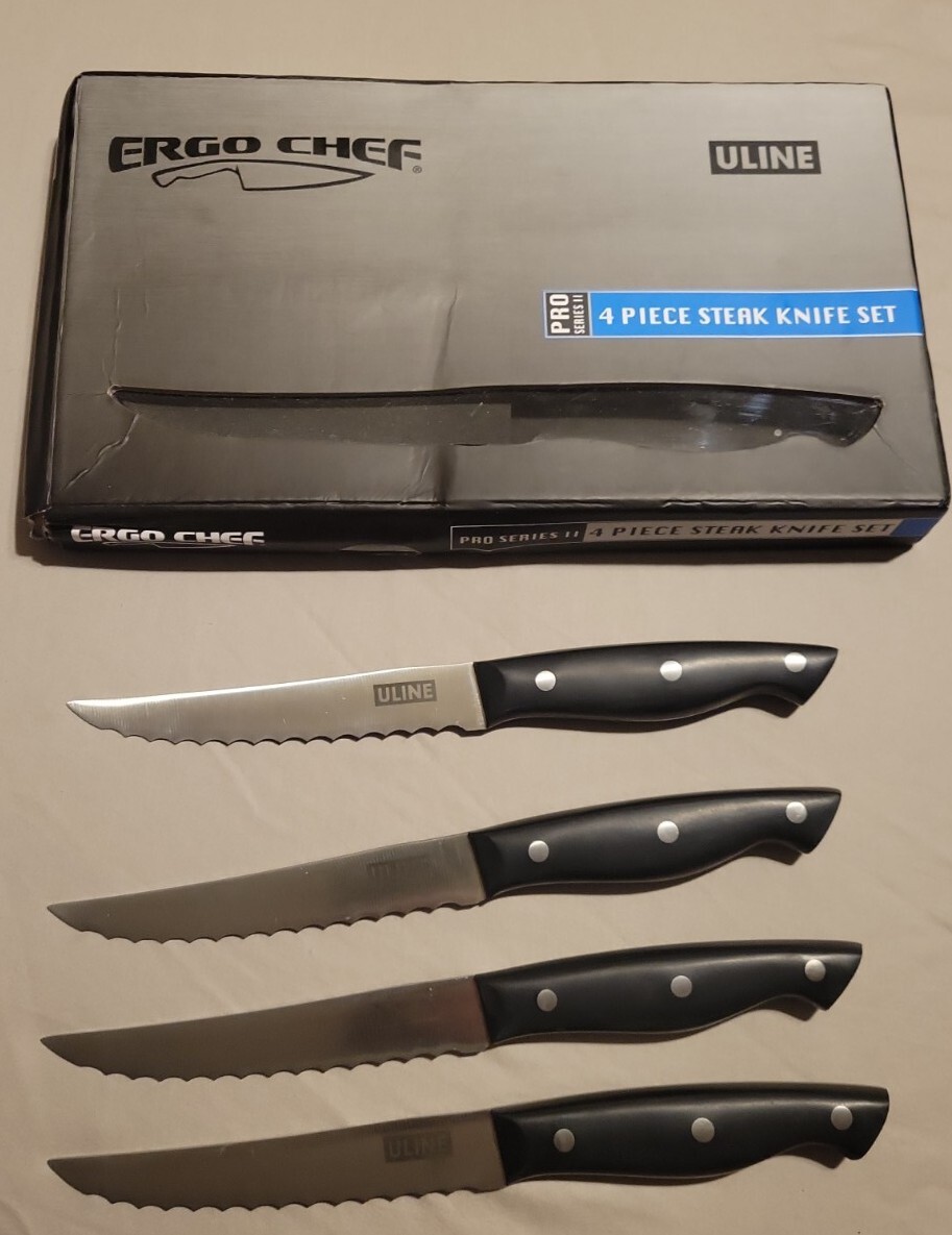 Steak knife Set of 4 Knives- Tomato, utility, knife Ergo Chef Pro-Series II