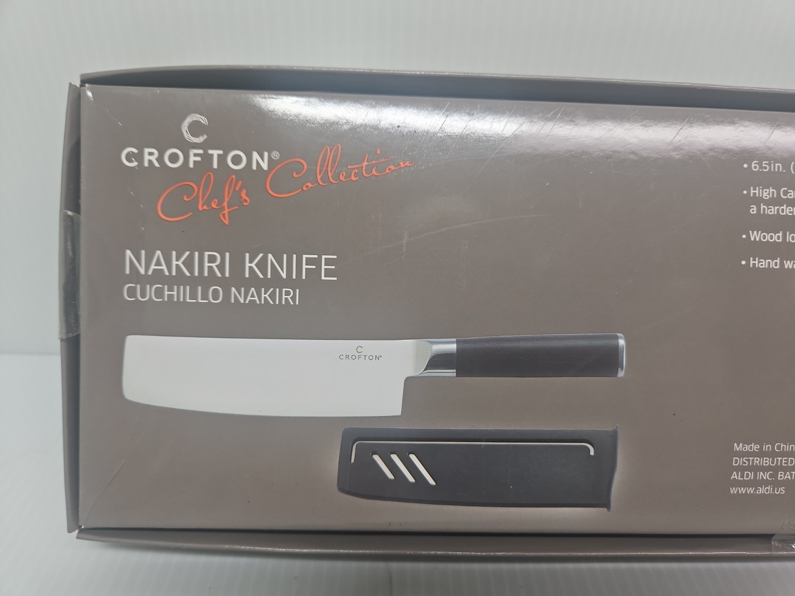 Crofton Chef’s Collection 6.5″ Nakiri Knife High Carbon Stainless Steel NEW Box