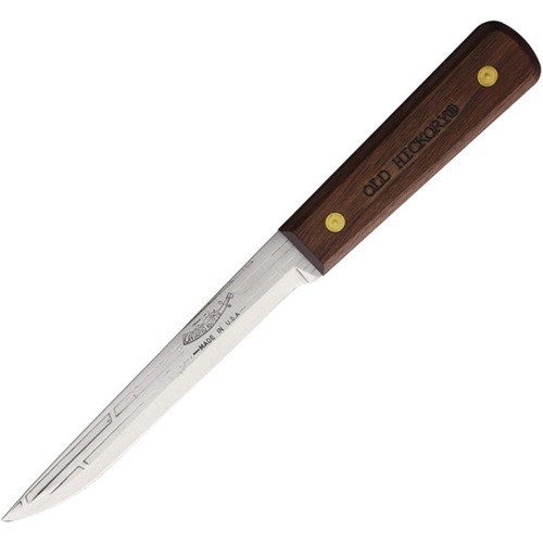 Old Hickory 6 Inch Carbon Steel Boning Knife with Wood Handle