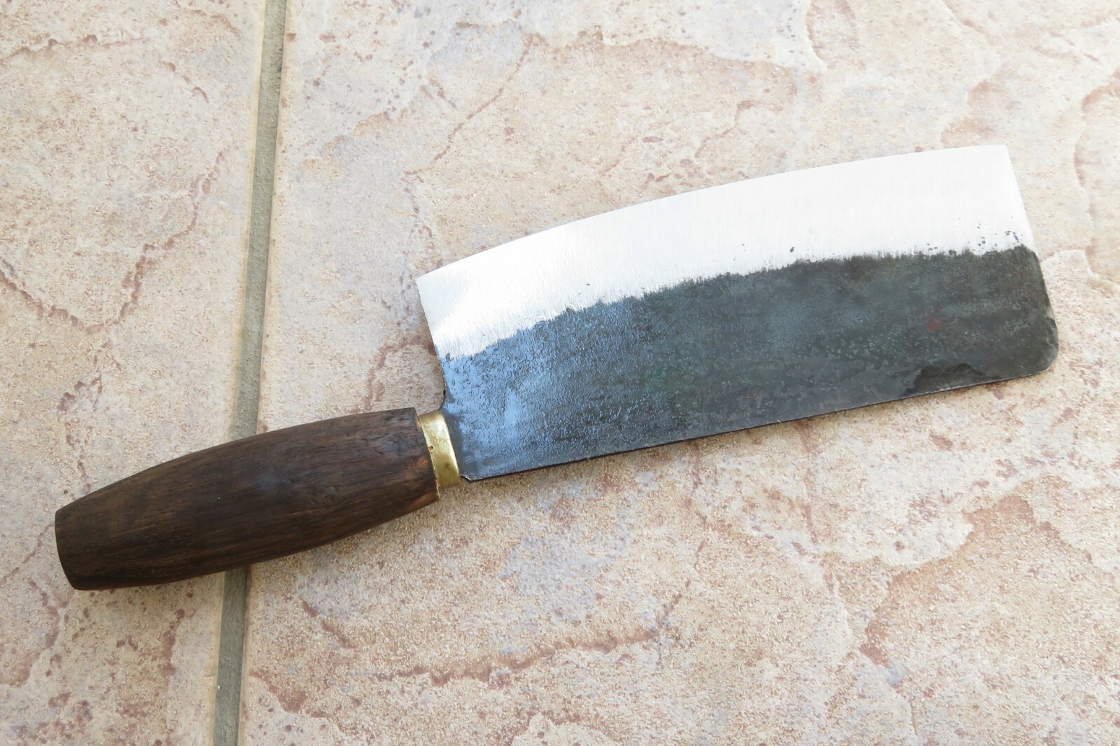 Crude – Premium Chinese Cleaver Vegetable Chef Knife, 8 inch Narrow Carbon Steel